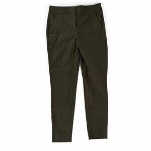 APT. 9 Olive Green Slim Straight Ankle Pants Size 8 Career Casual Stretch